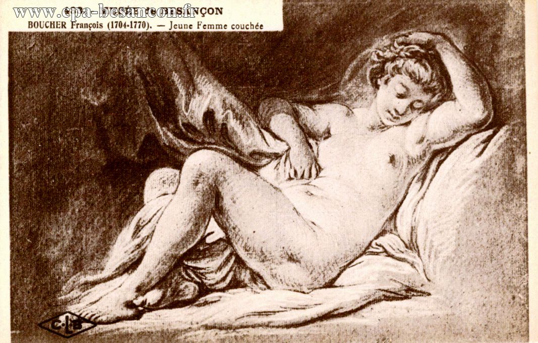 433. - MUSÉE de BESANÇON - BOUCHER François (1701-1770). - Jeune Femme couchée